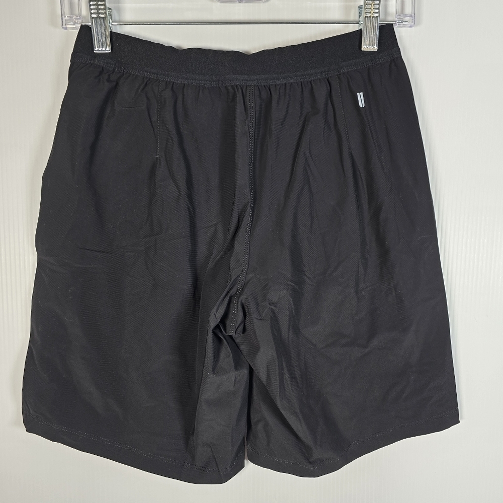 NWT NOBULL Mens S Athletic Shorts 8" Inseam Black Drawstring Waist Zipper Pocket - Picture 2 of 12